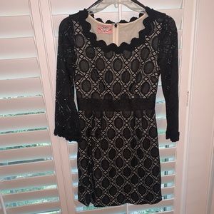 Black lace dress